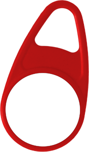 Roter RFID-Schlüsselanhänger